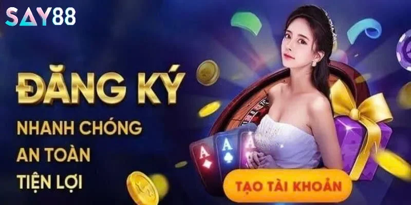 Thao tác đăng ký tài khoản tại Say88